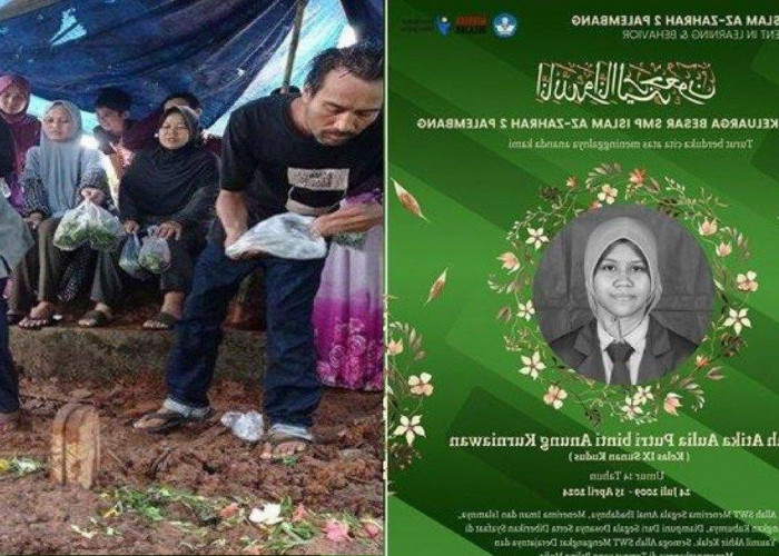 Mendiang Farah Anak SMP Asal Palembang Yang Dibunuh Bersama Ibu oleh Anak Buah Suami Korban