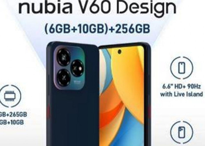 Hanya Rp1 Jutaan, ZTE Rilis Nubia V60 dengan Desain Elegan