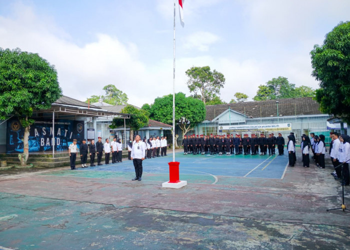 Apel Apresiatif, Lapas Narkotika Muara Beliti Teguhkan Budaya Kerja melalui Penghargaan Pegawai Berprestasi