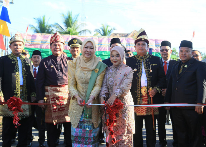 Resmikan 18 Ruas Jalan di Banyuasin Diresmikan Gubernur Herman Deru