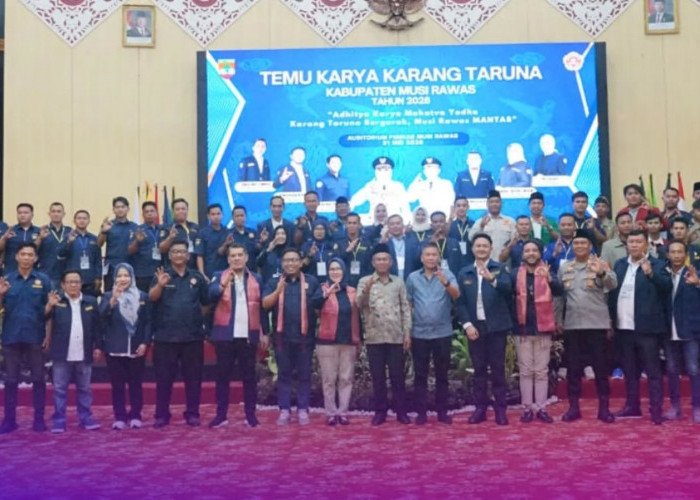 Mohammad Al Amin Kembali Pimpin Karang Taruna Musi Rawas, Temu Karya Jadi Momentum Perkuat Peran Pemuda