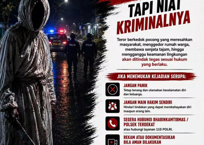 Polres Lubuk Linggau Minta Warga Tetap Tenang, Jangan Terprovokasi Isu Teror Berkedok Pocong