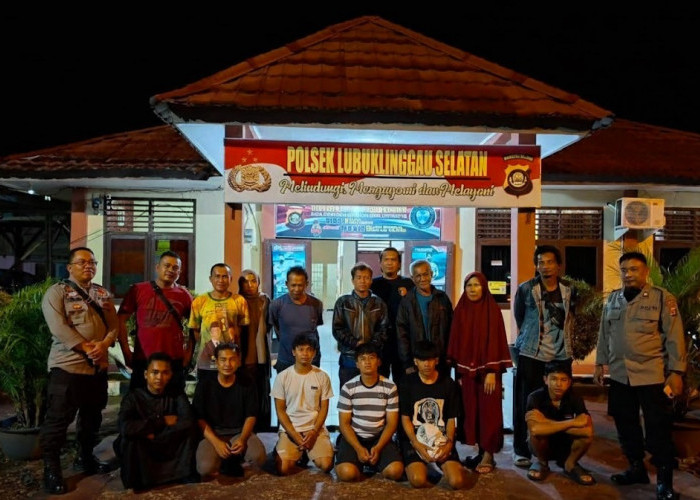 Melintas Sambil Mengumpat Polisi, Enam Remaja Diduga Pelaku Tawuran Diamankan Polsek Lubuklinggau Selatan