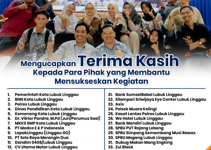 SILAMPARI TV & Linggaupos Online Sukses Gelar Lomba CTSJ , Terima Kasih Untuk Semua Pihak Yang Berpartisipasi 