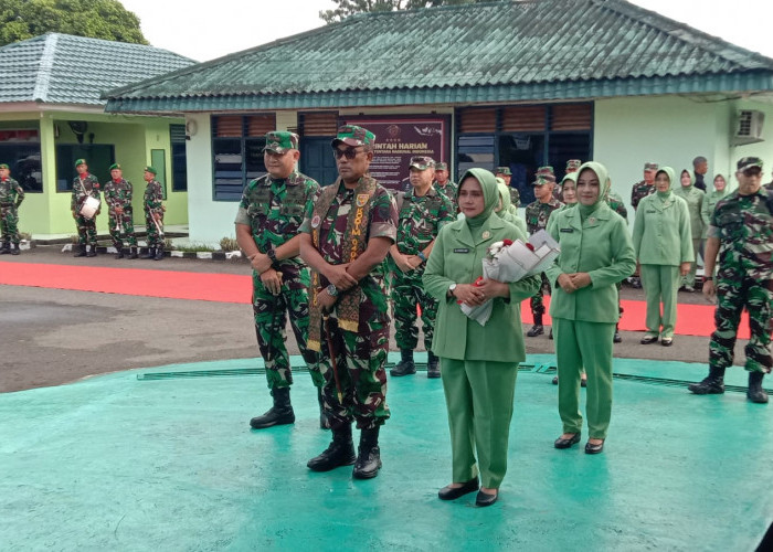 Kunjungan Kerja Danrem 044/ Garuda Dempo Brigjen TNI Adri Koesdyanto ke Kodim 0406 Lubuklinggau Berlangsung Kh