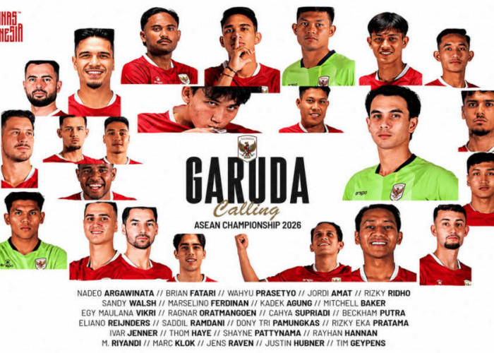 Timnas Indonesia Umumkan 26 Pemain untuk AFF Championship 2026, Garuda Siap Hadapi Kamboja di Laga Perdana