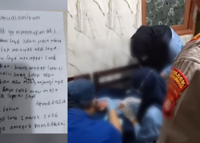 Bayi Perempuan Ditemukan di Gerobak Nasi Uduk Pejaten, Sepucuk Surat Diduga dari Kakaknya Mengharukan Warga