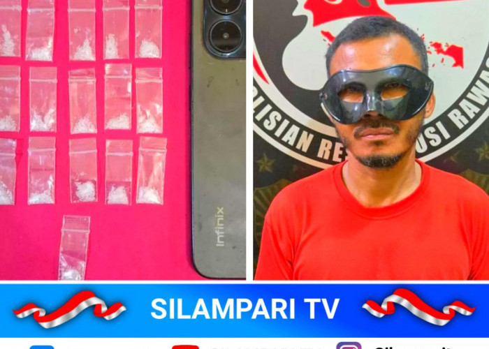Terbongkar! Pria Bertopeng Simpan Belasan Paket Sabu di Rumah di Musi Rawas
