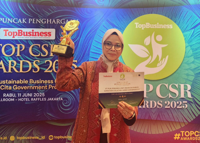 PLN UID S2JB Raih Top CSR Awards 2025, Bukti Komitmen untuk Lingkungan dan Pemberdayaan Masyarakat