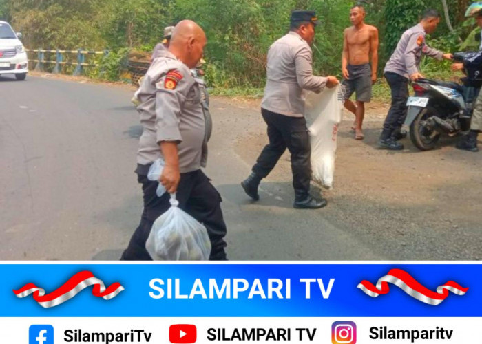 Tumpahan Solar dan Oli Bahayakan Pengendara, Dua Motor Terjatuh di Lubuk Linggau