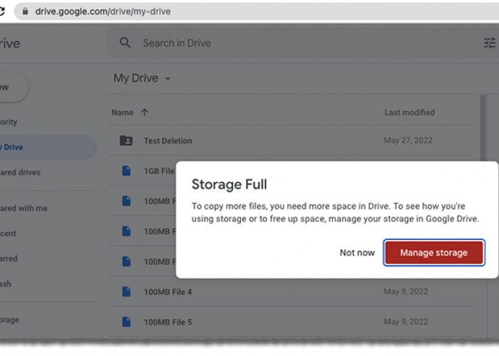 Google Drive Cepat Penuh Meski File Sedikit? Ini Penyebab yang Sering Tak Disadari
