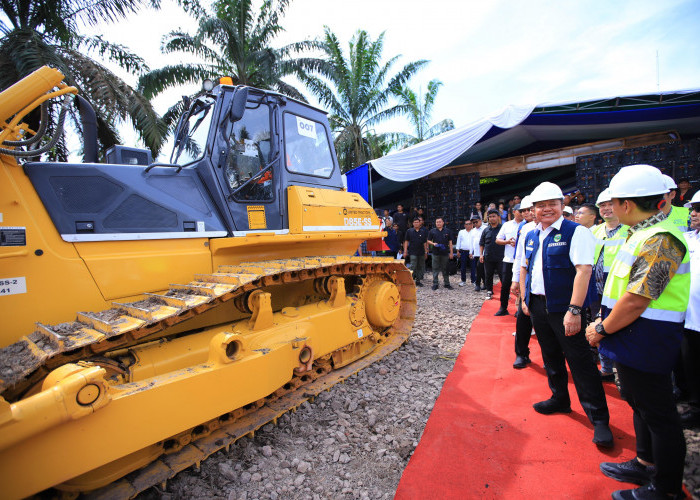 Gubernur Herman Deru Perkuat Kebijakan Jalan Khusus Batubara, Groundbreaking Hauling 10,46 Km di Muba