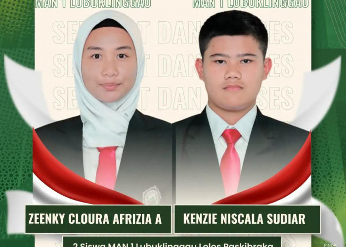 Dua Pelajar MAN 1 Kota Lubuklinggau Lolos Seleksi Calon Paskibraka Tingkat Provinsi Sumatera Selatan
