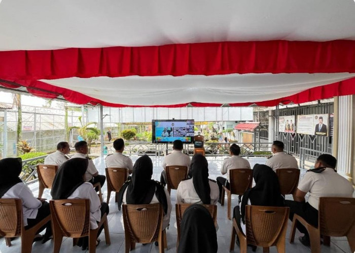 Pererat Silaturahmi Pasca Idulfitri, Lapas Narkotika Muara Beliti Hadiri Halal Bihalal Secara Daring