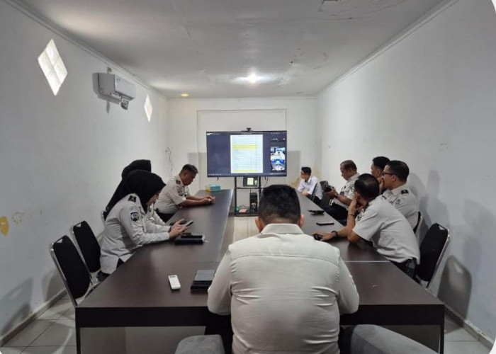 Perkuat Pembinaan, Lapas Narkotika Muara Beliti Hadiri Arahan Virtual Dirjen Pemasyarakatan