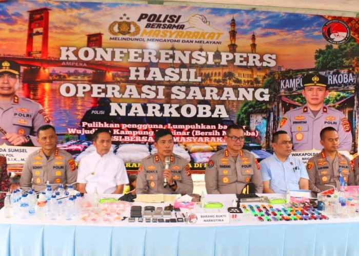 Polda Sumsel Targetkan 40 Kampung Narkoba, Bandar Diburu dan Pengguna Diasesmen