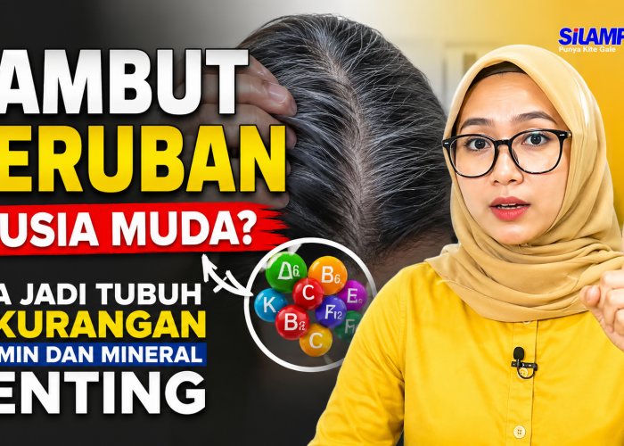 Rambut Beruban di Usia Muda? Bisa Jadi Tubuh Kekurangan Vitamin dan Mineral Penting