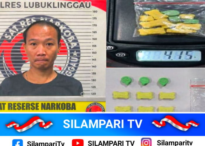 Bawa 10 Butir Ekstasi, Kurir Asal Riau Ditangkap di Lubuk Linggau