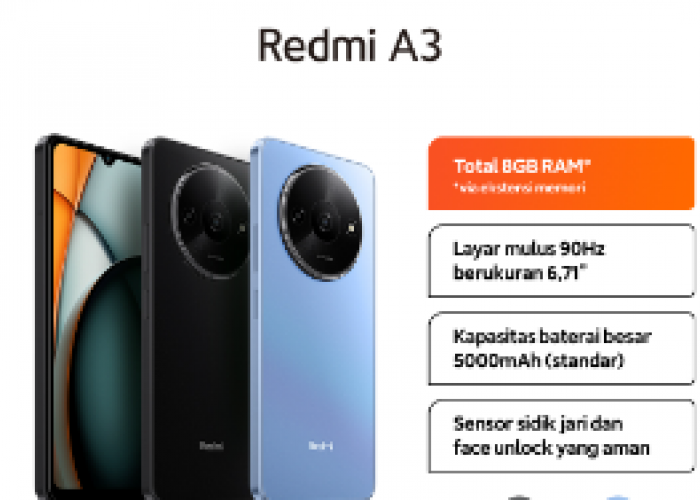 Redmi A3: Pilihan Terbaik untuk Pencari HP Harga Rp 1 Jutaan, Layar Besar dan Baterai Awet