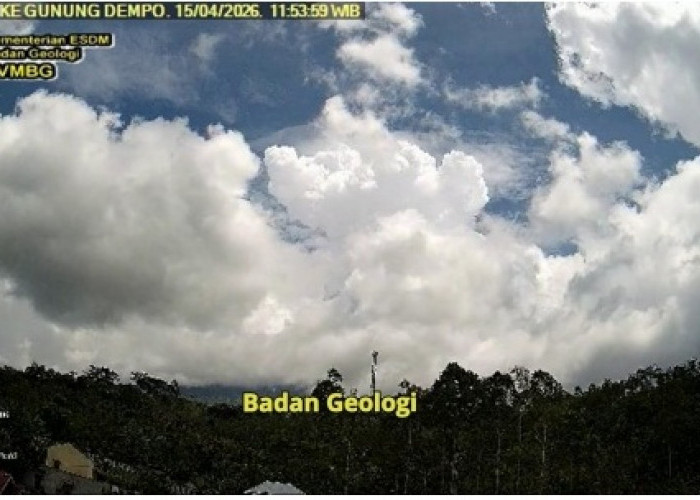 Erupsi Gunung Dempo Kembali Terjadi, Abu Vulkanik Menjulang Hingga 3,5 Km