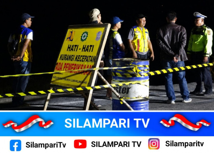 Bahaya Mengintai! Jalan Lintas Sekayu–Lubuklinggau Amblas, Pengendara Diminta Utamakan Keselamatan