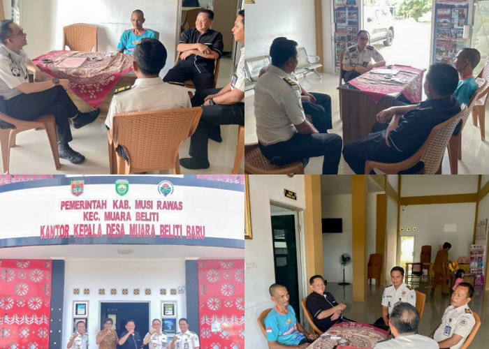 Perkuat Sinergi Desa Binaan, Lapas Narkotika Muara Beliti Kunjungi Kantor Desa Muara Beliti Baru
