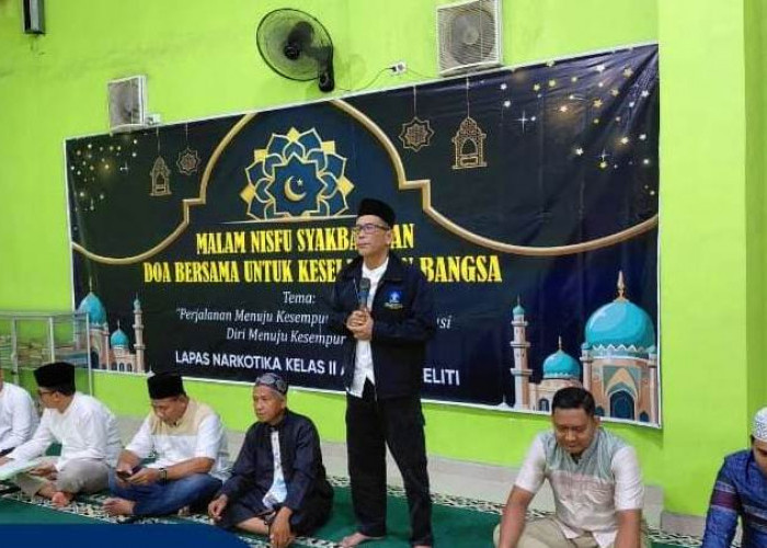 Khusyuk dan Sarat Makna, Lapas Narkotika Muara Beliti Gelar Doa Bersama Sambut Malam Nisfu Syakban