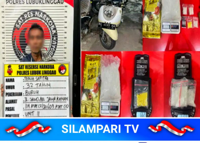 Satresnarkoba Lubuk Linggau Bongkar Kiriman Sabu Skala Besar dari Muratara