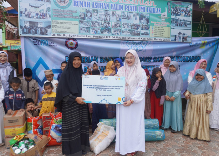 YBM PLN Jambi Berbagi Kebahagiaan Jelang Ramadhan di Rumah Asuhan Umi Ikhlas dan Yayasan Teratai Jaya