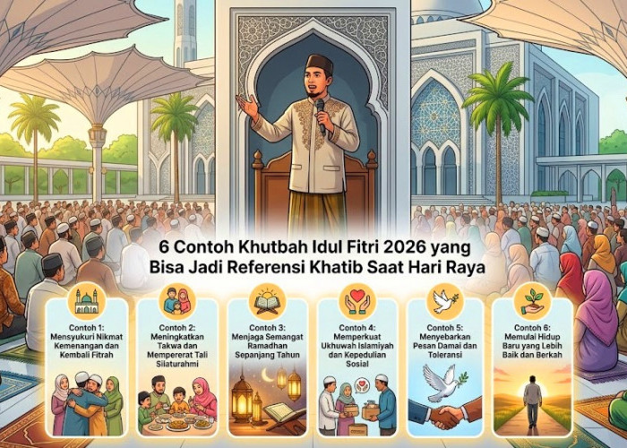 Panduan Khutbah Idul Fitri 2026, Lengkap dengan Susunan dan Contoh Materinya
