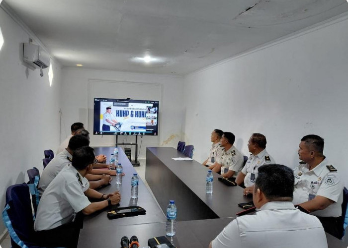 Hadapi KUHP Baru, Lapas Narkotika Muara Beliti Perkuat Pelayanan Tahanan Lewat Zoom Ditjen PAS