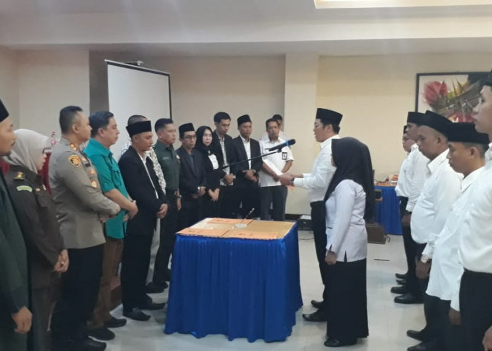 40 Anggota PPK Kota Lubuklingau Dilantik, Masa Tugas Selama 8 Bulan Kedepan