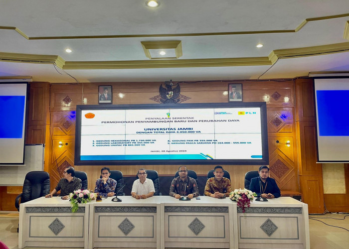 Dukung Kelancaran Aktivitas Pembelajaran, PLN Layani Kebutuhan Daya Universitas Jambi Sebesar 4.050.000 VA