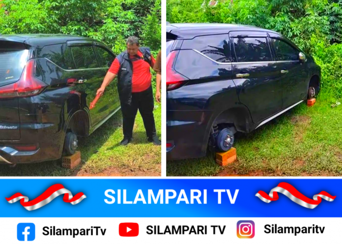 Parkir Dini Hari, 4 Ban Mobil Warga Palembang Digondol Maling