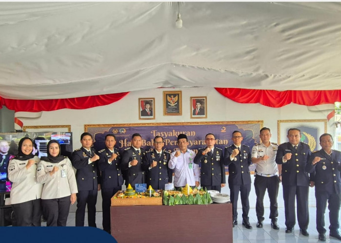 Khidmat dan Penuh Syukur, Lapas Narkotika Muara Beliti Ikuti Tasyakuran HBP ke-62 Secara Virtual