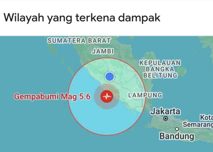 BREAKING NEWS! Gempa Bumi di Bengkulu Selatan Terasa Hingga Lubuklinggau, Kekuatan Gempa 5,6 SR