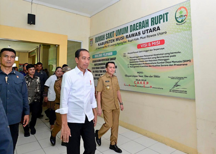 Ini Kata Presiden Jokowi saat Meninjau RSUD Rupit Muratara