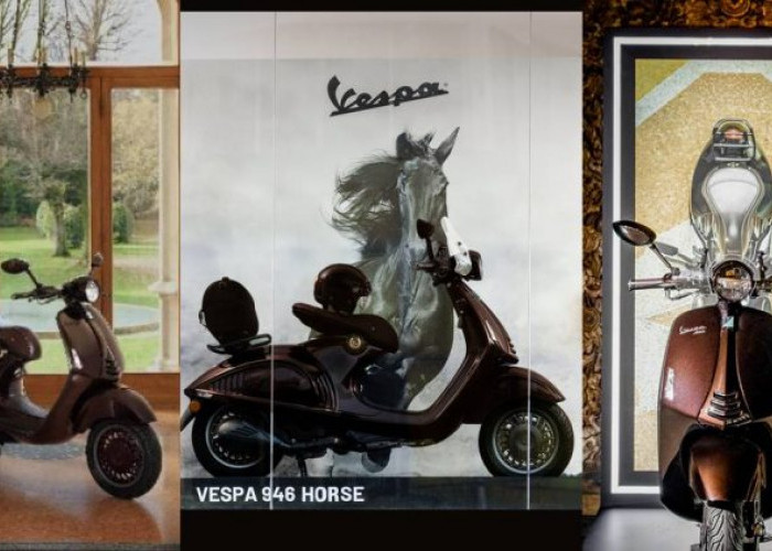 Vespa 946 Horse Resmi Meluncur di Indonesia, Skuter Premium Bertema Tahun Kuda
