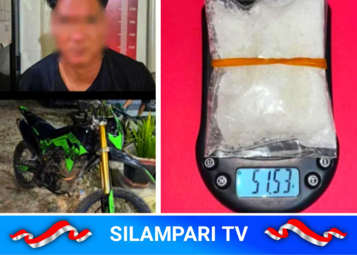 Geger! Pria di Muratara Ditangkap Bawa Sabu 51,53 Gram