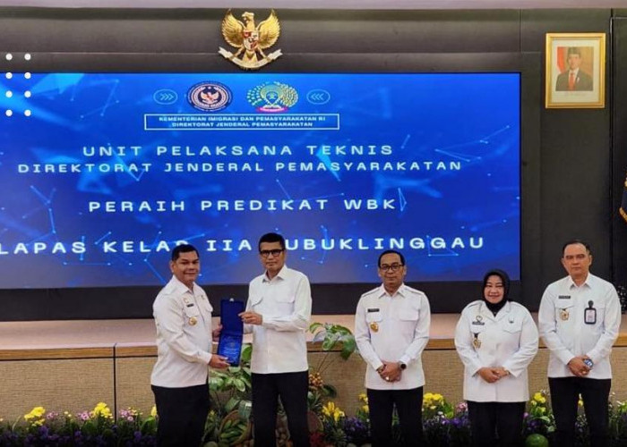 Lapas Kelas IIA Lubuklinggau Terima Penghargaan dari Direktorat Jenderal Pemasyarakatan Capaian Satker WBK