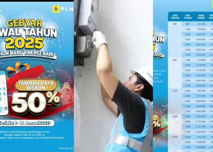 Gebyar Awal Tahun, PLN Gelar Program Promo Tambah Daya 50%