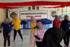 Gerak Harapan di Lapas Narkotika Kelas IIA Muara Beliti, Warga Binaan Ikuti Pembinaan Latihan Tari
