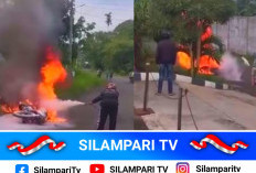 Usai Isi BBM, Motor di Lubuklinggau Mendadak Terbakar di Dekat SPBU
