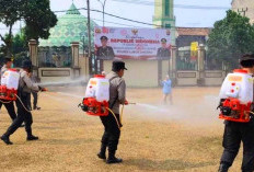 Antisipasi Kebakaran Lahan, Polres Lubuk Linggau Latih Personel Operasikan Mesin Semprot