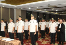 Kalapas Narkotika Muara Beliti Hadiri Prosesi Pelantikan dan Pengambilan Sumpah Jabatan Manajerial 
