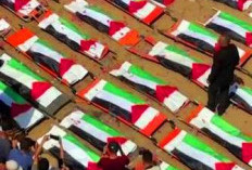 Ribuan Warga Gaza Hadiri Pemakaman 112 Korban Serangan, Puluhan Anak dan Perempuan Jadi Korban