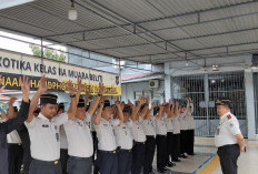 Tingkatkan Profesionalisme, Pegawai Lapas Narkotika Kelas IIA Muara Beliti Terima Pengarahan Disiplin