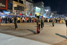 Launching Car Free Night Palembang Dijaga Ketat, Puluhan Polisi Atur Arus Lalu Lintas