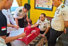 Jajaran KPLP dan Kamtib Lapas Narkotika Muara Beliti Cek Inventaris Senjata Api, Pastikan Kesiapan Pengamanan