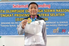 Banggakan Lubuklinggau! M. Zulfan Algifari Raih Medali Emas O2SN Sumsel 2026